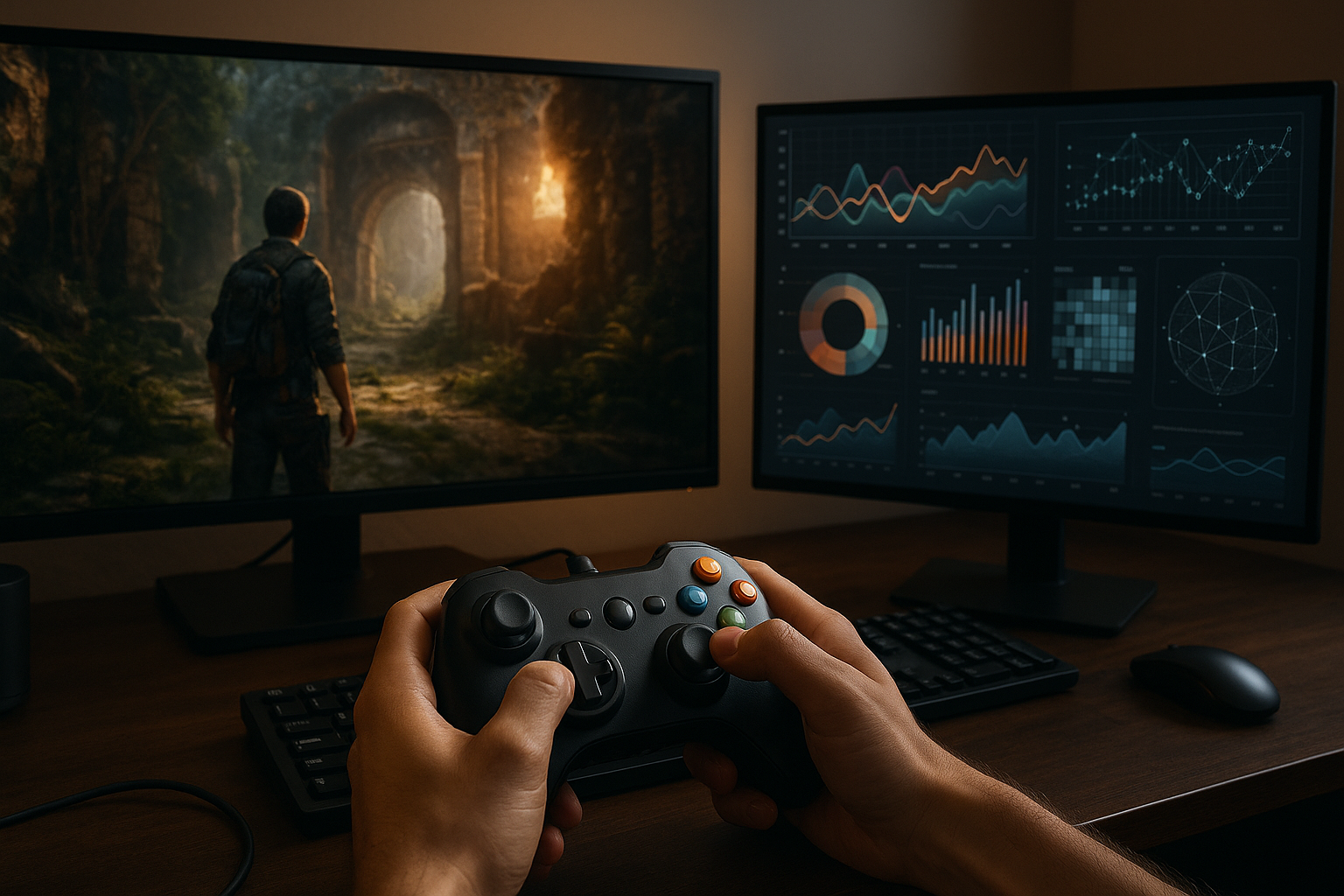 Domina la visualización de datos en interfaces de juego.